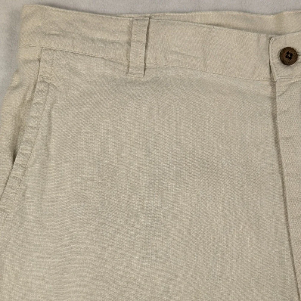 Jos. A. Bank‎ Mens Beige 100% Linen Straight Leg Dress Pants 36W